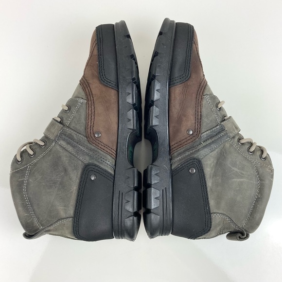 Vintage Polo Ralph Lauren Men’s Gray & Brown Leather Ankle Duck Boots Size 13 D - Picture 6 of 13